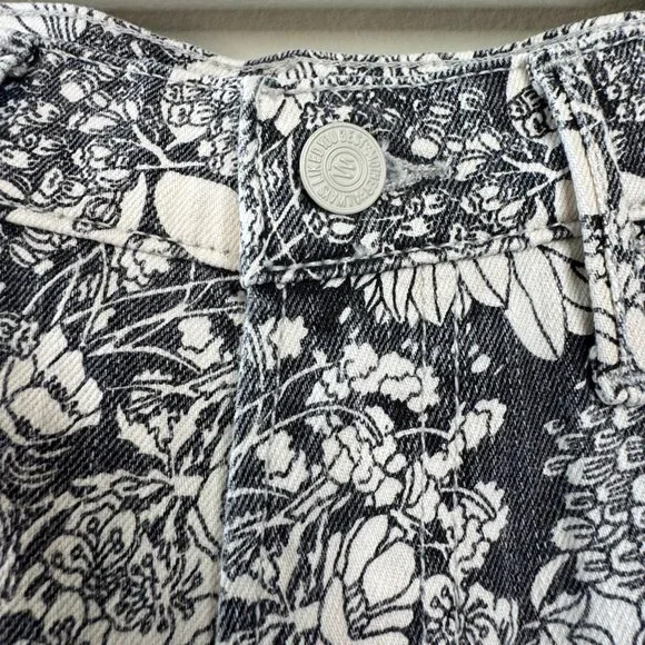 MOTHER The Hustler Ankle Jeans Women's 26 French Fairy Tale Black & White Pants - Picture 4 of 12